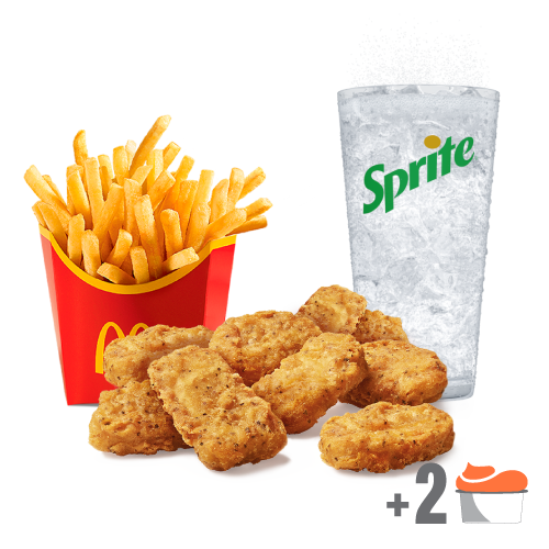 Meniu Garlic Pepper Chicken McNuggets® 9 buc. * slab picante
